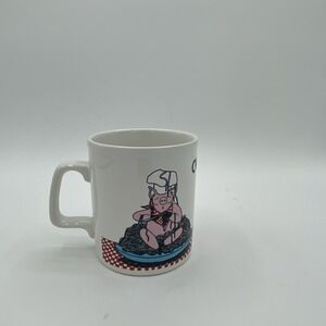 Kiln Craft Chef Pig Mug Set Of 6 Coffee Tea Cup Made In England